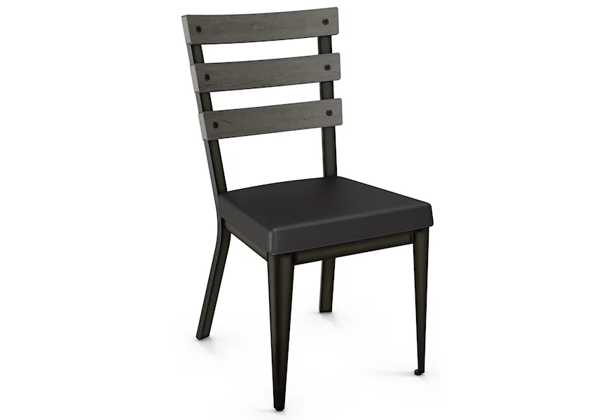 Industrial - Amisco Dexter Chair with  Upholstered Seat by Amisco at Esprit Decor Home Furnishings